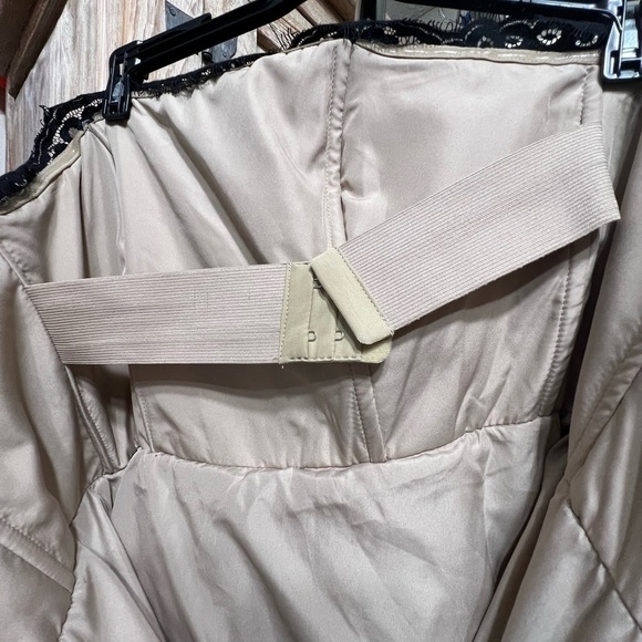 Liberated & Free Chantilly Lace Strapless Party Prom Dress Black Size 2 - Picture 7 of 10